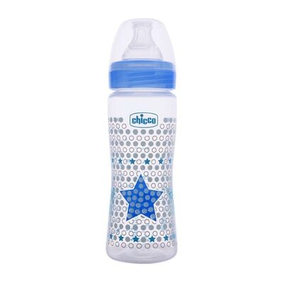 Well-Being Feeding Bottle (330ml, Fast) (Blue)